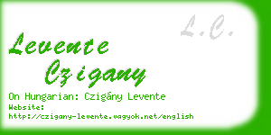 levente czigany business card